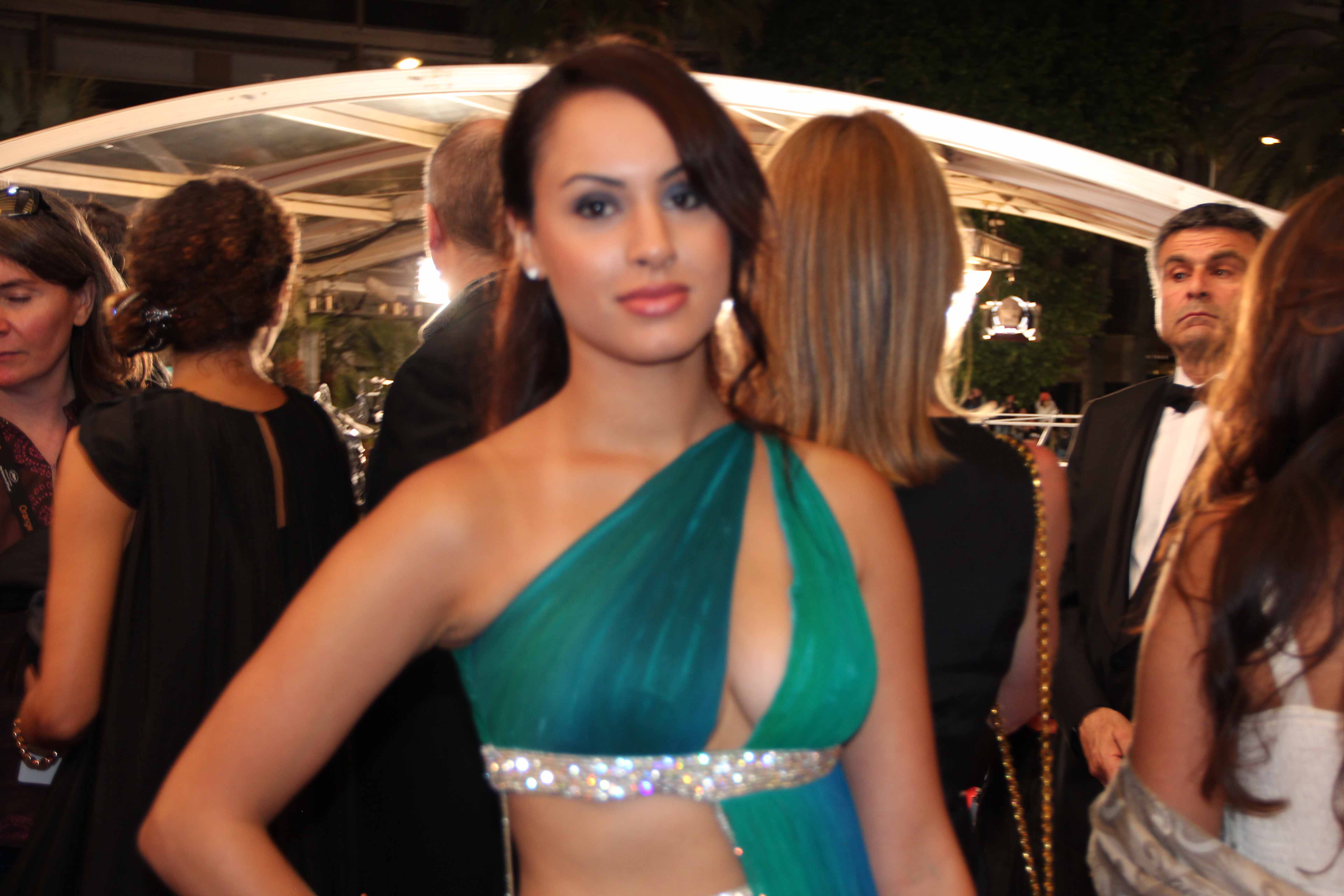 Actress Miss India UK Deana Uppal walks 67th Cannes Red Carpet